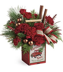Teleflora's Merry Vintage Christmas Bouquet from Swindler and Sons Florists in Wilmington, OH